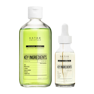 DETOX Skinfood Kit Hair Micellar Water 250ml + Face Hydrating Oil 30ml