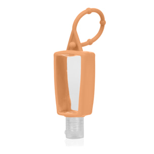 Portachiavi bottiglia disinfettante per le mani alcol ricaricabile 30ml in silicone con ciondolo