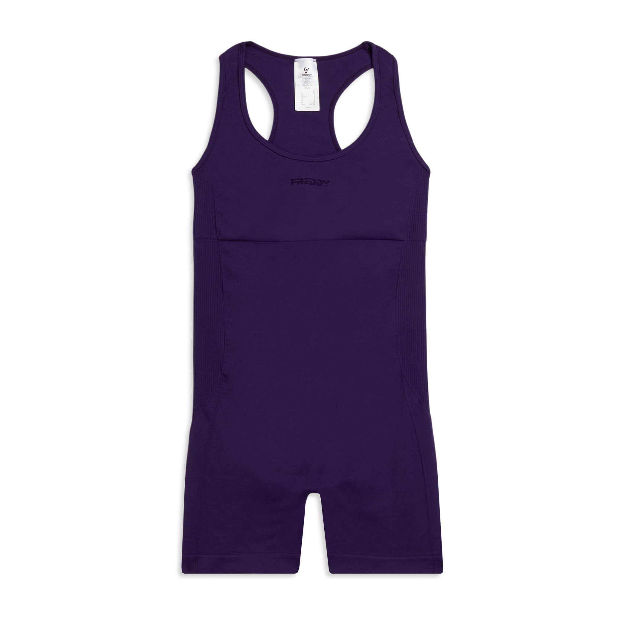 Tuta Jumpsuit Seamless Short con cut-out sulla schiena