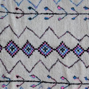 Authentique tapis berbère fait main en laine VOBE