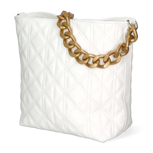 Borsa a spalla da Donna Adra in Vera Pelle Made in Italy 17x31x15,5 cm