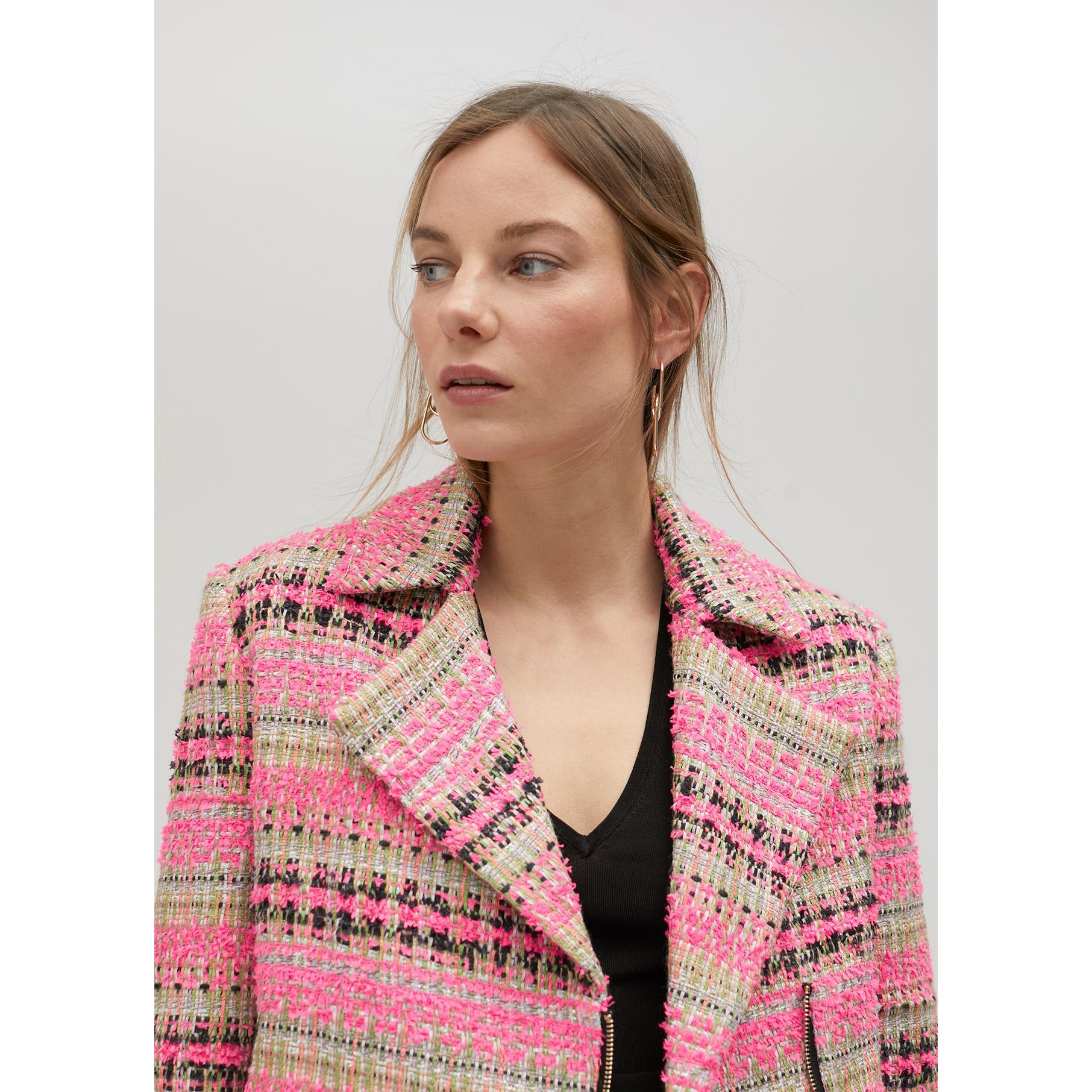 Giacca biker tweed