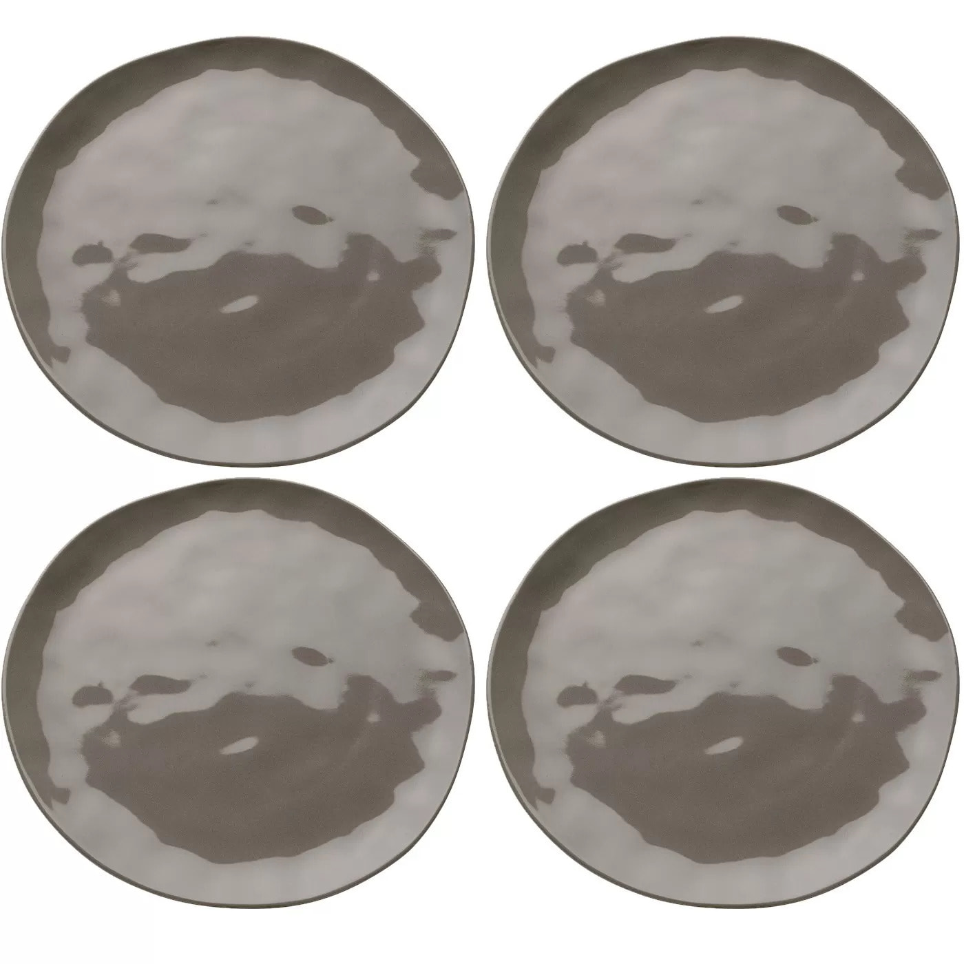 Assiettes Organic 26cm taupe set de 4 Kare Design