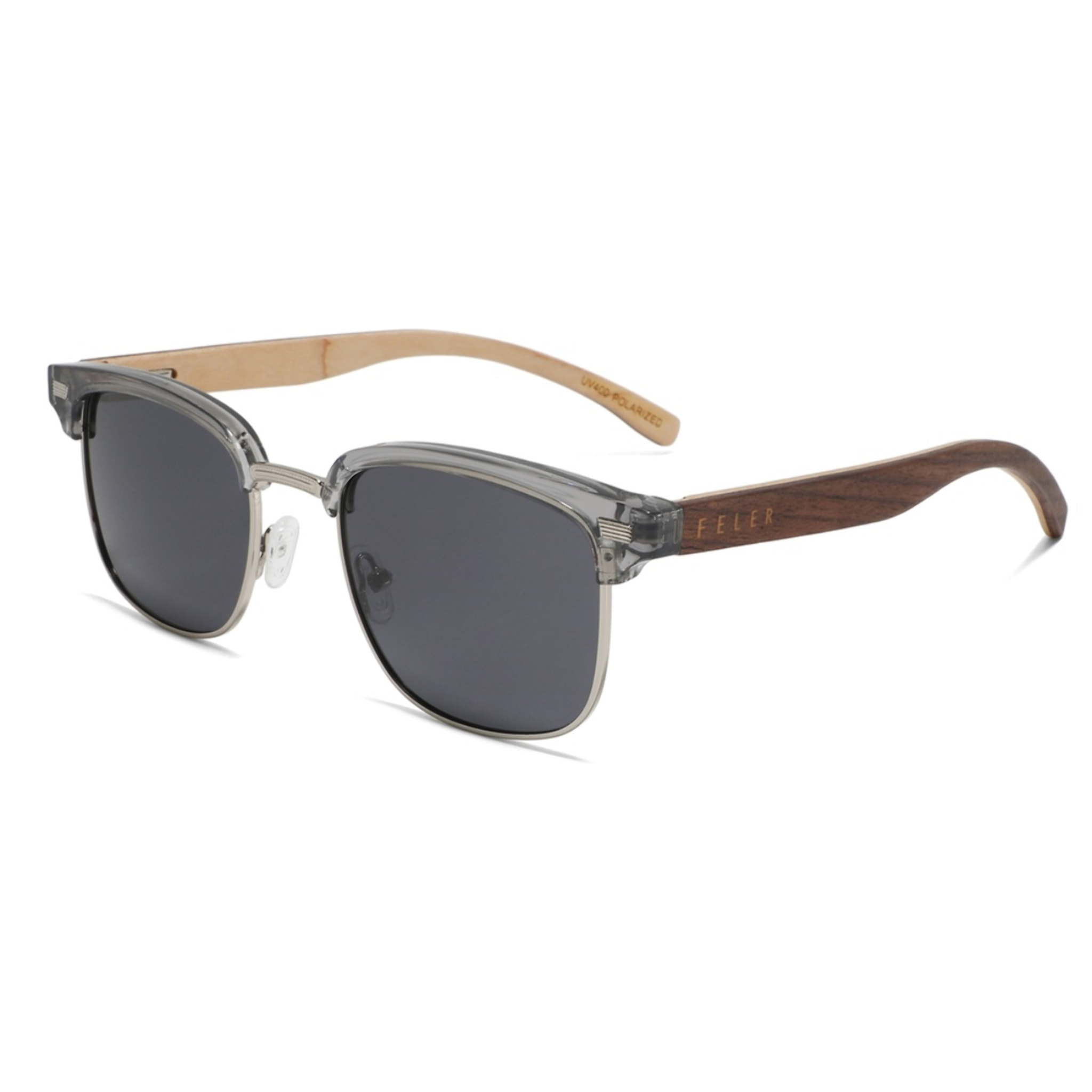 Gafas de Sol Feler 1598-11 Polarizadas de Madera Unisex 51 mm