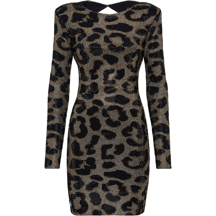 PHILIPP PLEIN Vestido corto LEOPARD