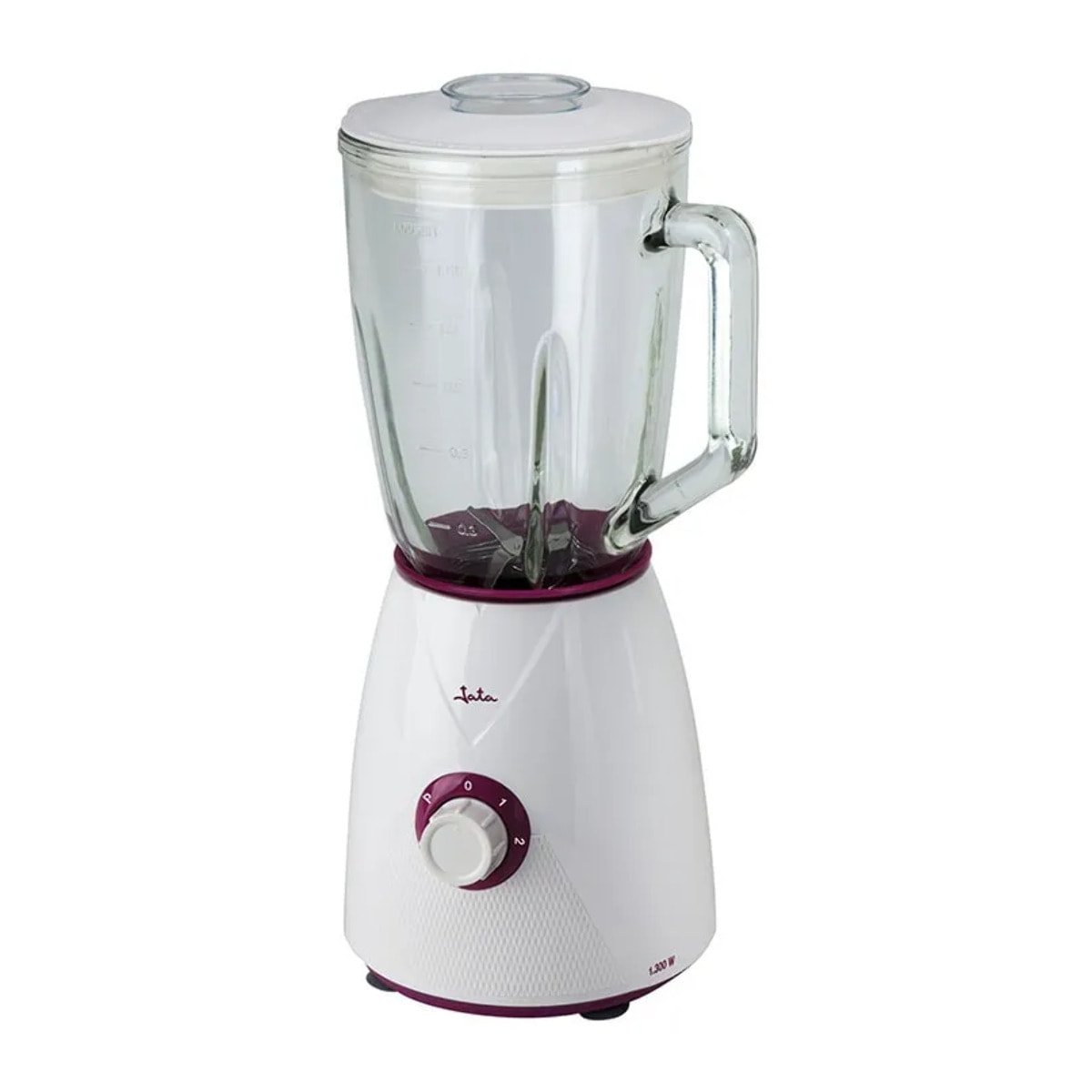 Batidora de vaso JATA BT265 de 1300 W. 4 cuchillas. 2 velocidades + pulse. Pica hielo