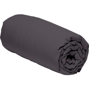 DRAP HOUSSE 2 PERS 140x190  ANTHRACITE