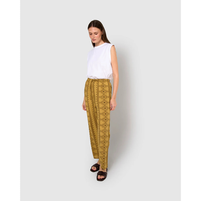 Pantalón viscosa ripley verde