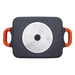Plancha 45 cm amovible en aluminium
