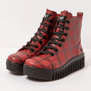 Botines 1513F FANTASY RED TARTAN/BRIGHTON color Red tartan