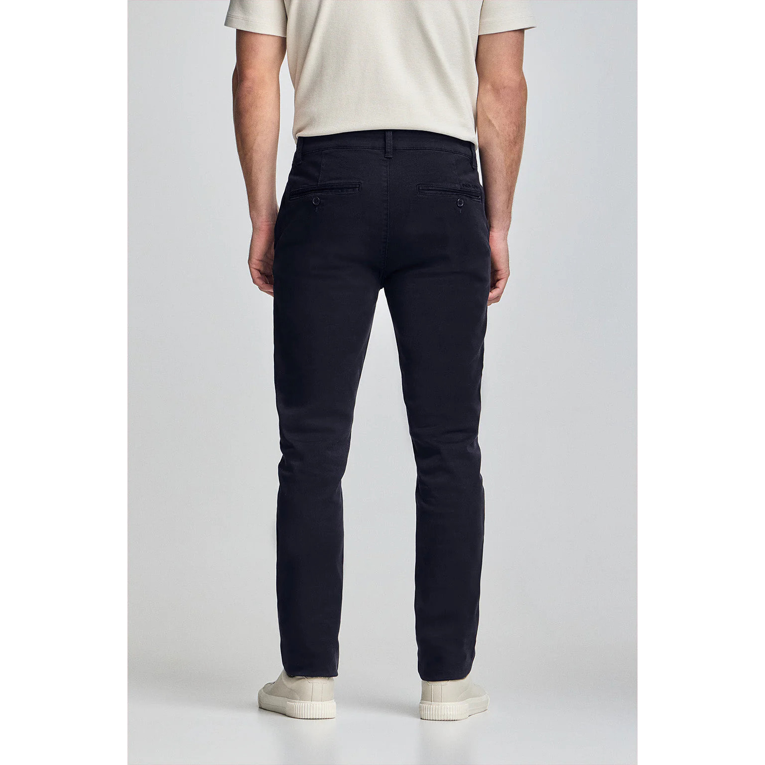 Pantaloni chino slim Moore blu marino