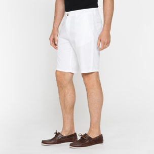 PANTALONE CORTO CHINO IN LEGGERA GABARDINA DI COTONE