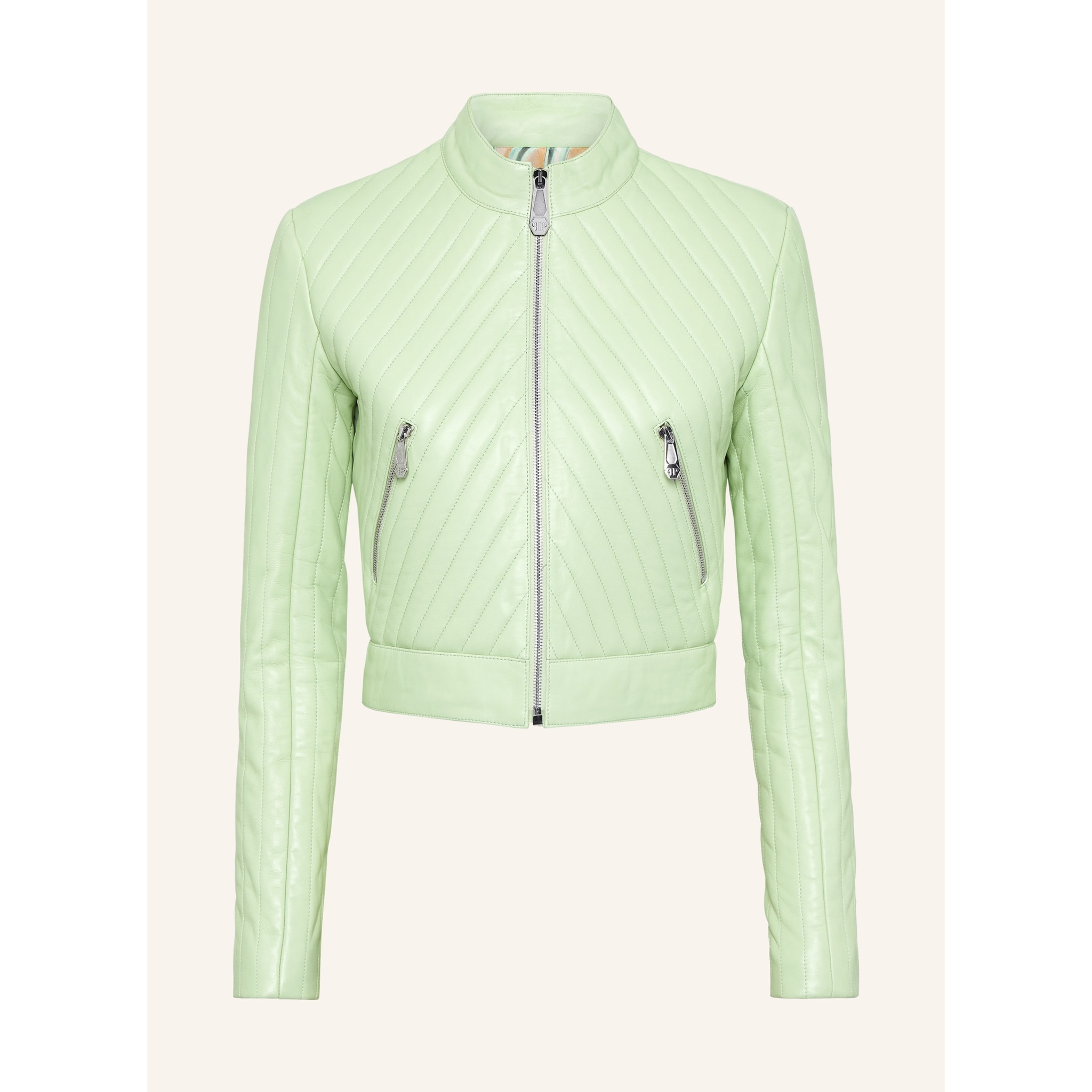PHILIPP PLEIN Biker de cuero FLAME