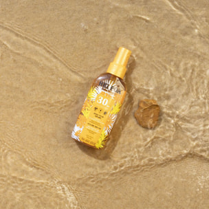Huile Sèche Solaire SPF30 - Au Monoï et aux Extraits Végétaux Bio