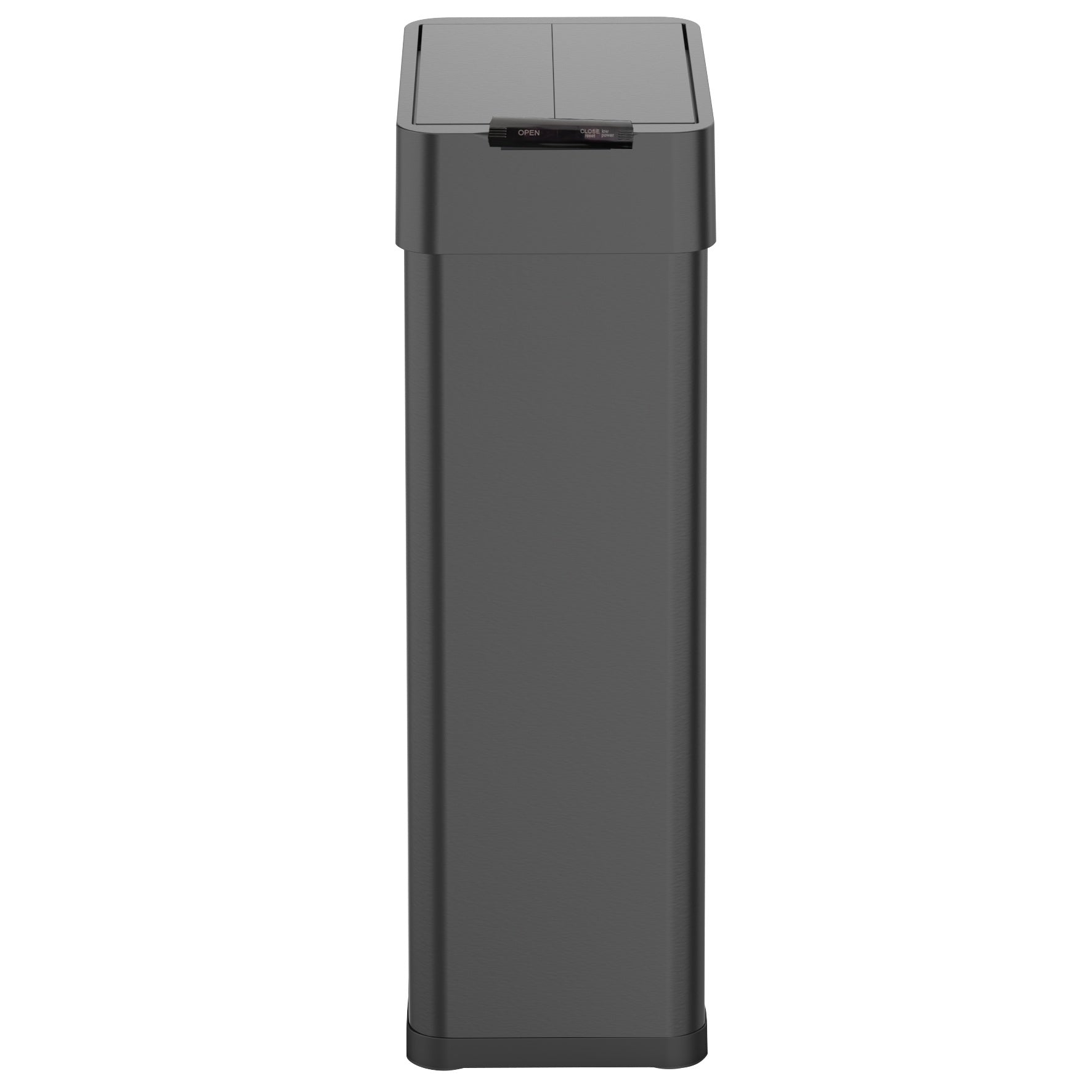 Poubelle automatique inox SILVERLAKE noir 90L