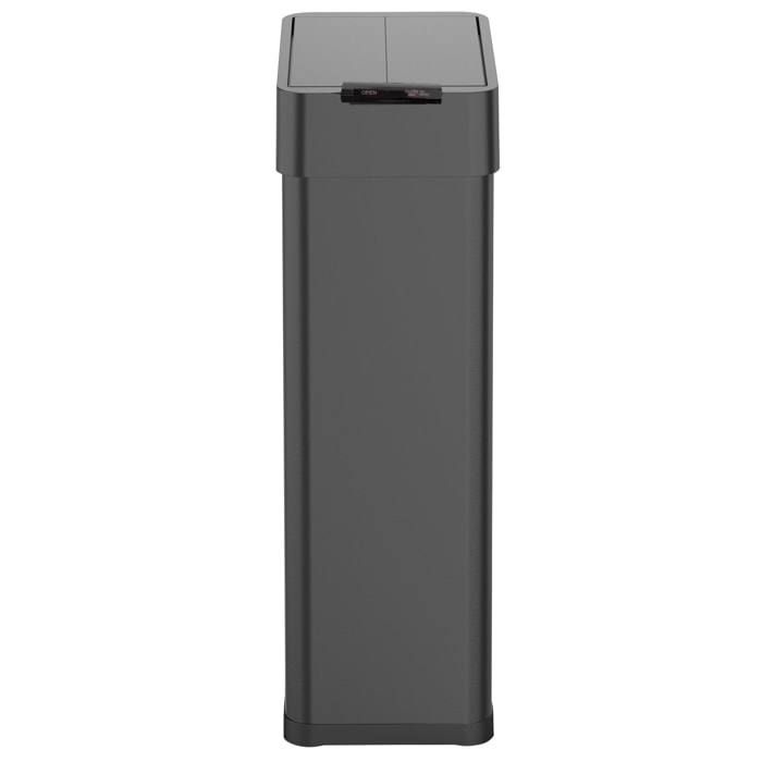 Poubelle automatique inox SILVERLAKE noir 90L