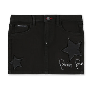 PHILIPP PLEIN Denim Skirt Signature