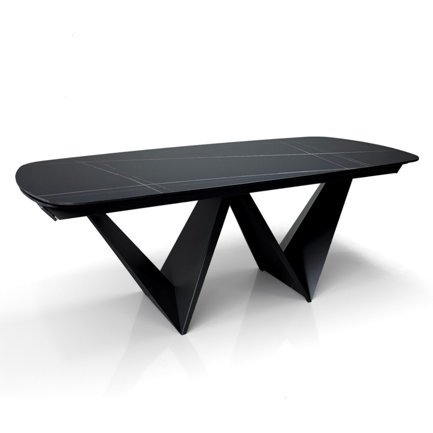 Tomasucci Table extensible CLEFT EVO BLACK MARBLE - GREY