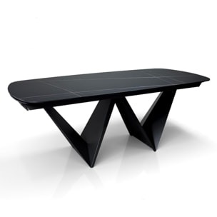 Tomasucci Table extensible CLEFT EVO BLACK MARBLE - GREY