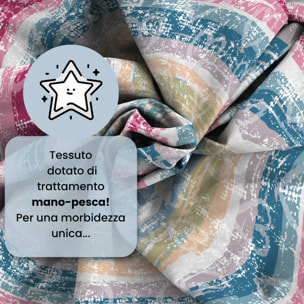 COMPLETO LETTO FASHION, 100% Microfibra, No Stiro - LOVE LINES