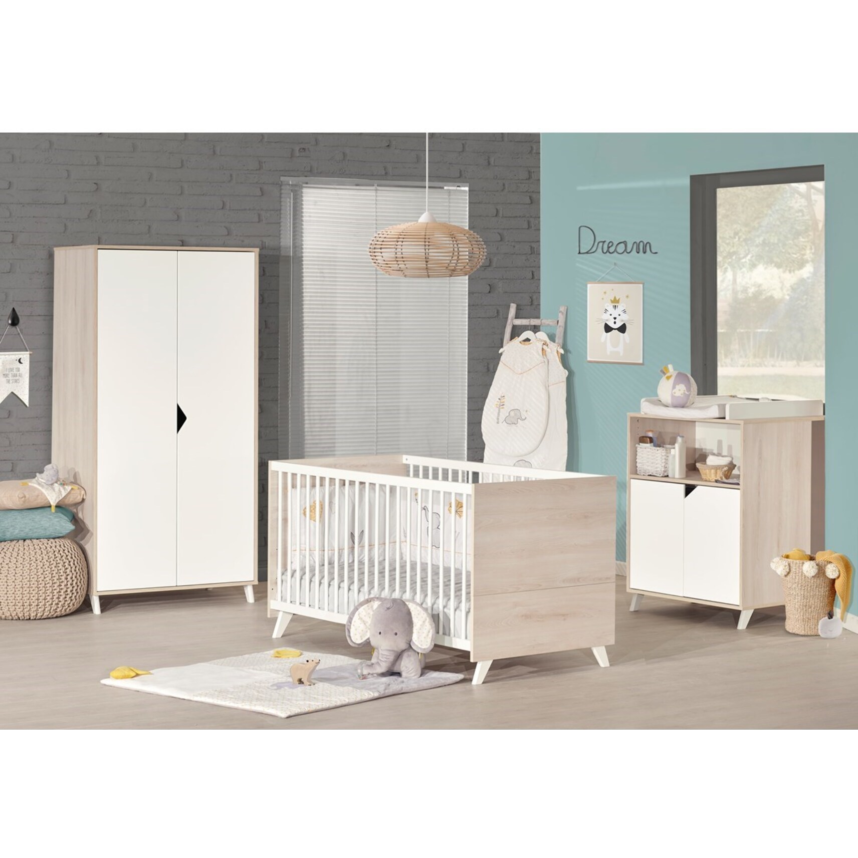 Lit bébé évolutif 140x70 - Little Big Bed en bois