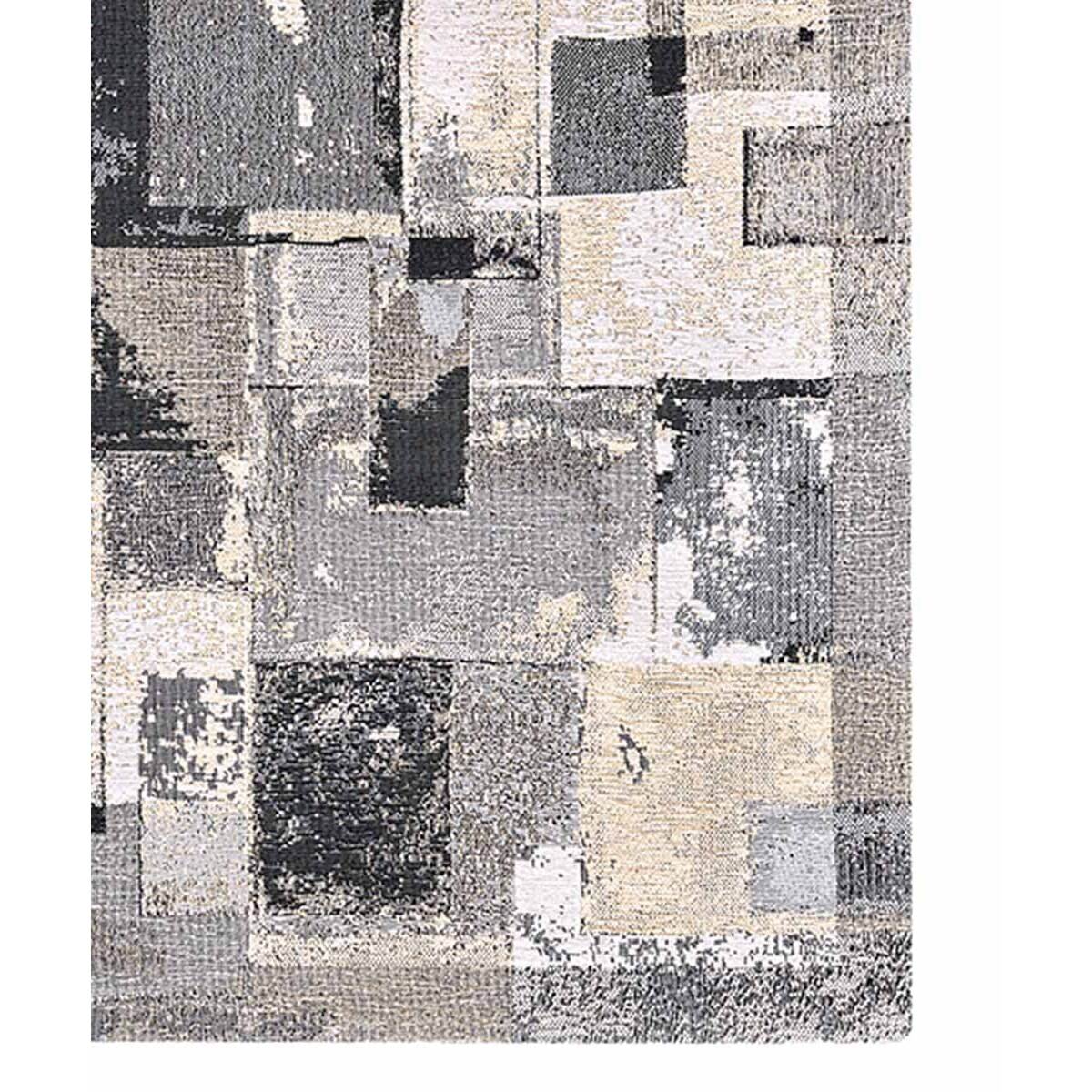 Tappeto Antiscivolo Moderno Salotto Grigio Beige