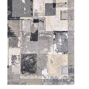 Tappeto Antiscivolo Moderno Salotto Grigio Beige