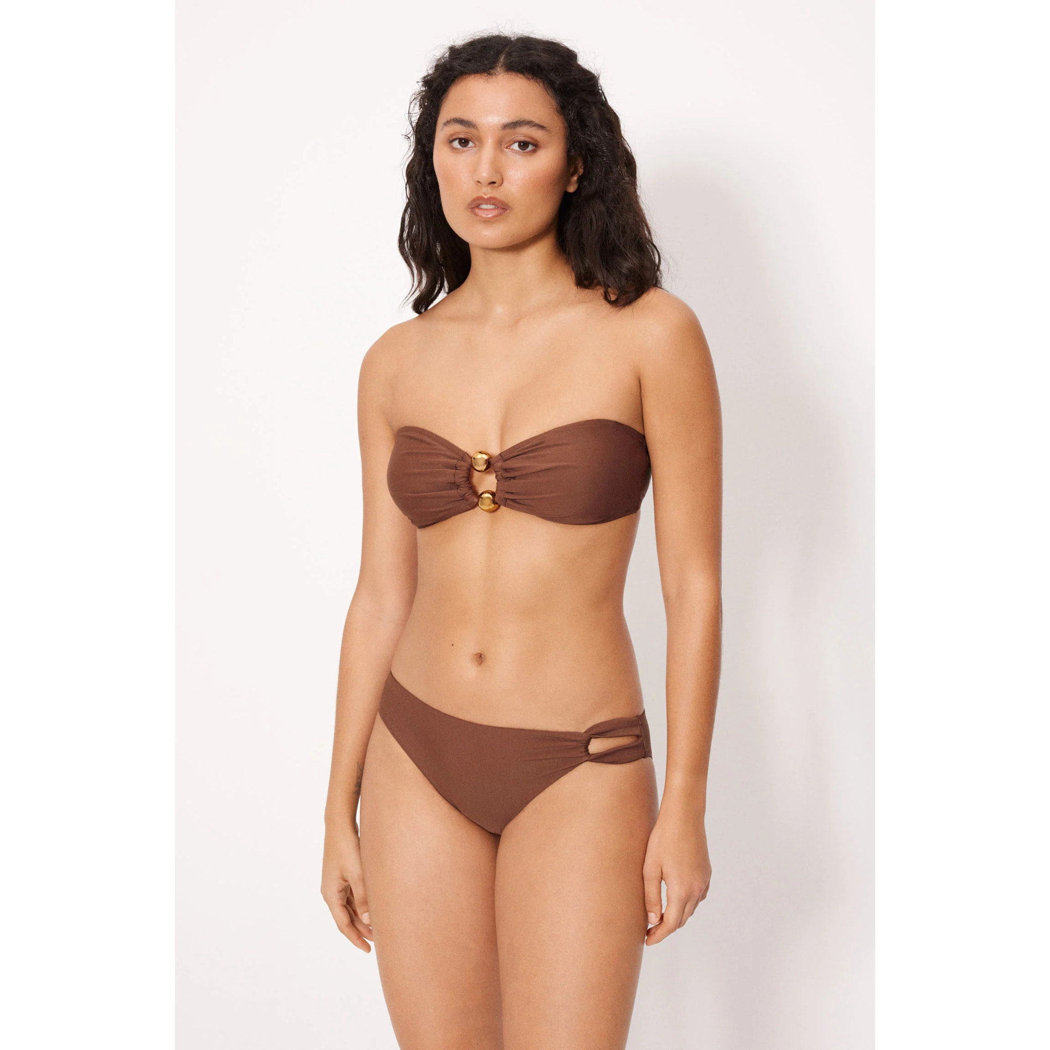 Set Bikini fascia Marrone