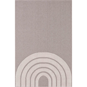 Bambi - tapis enfant motif arc-en-ciel, beige