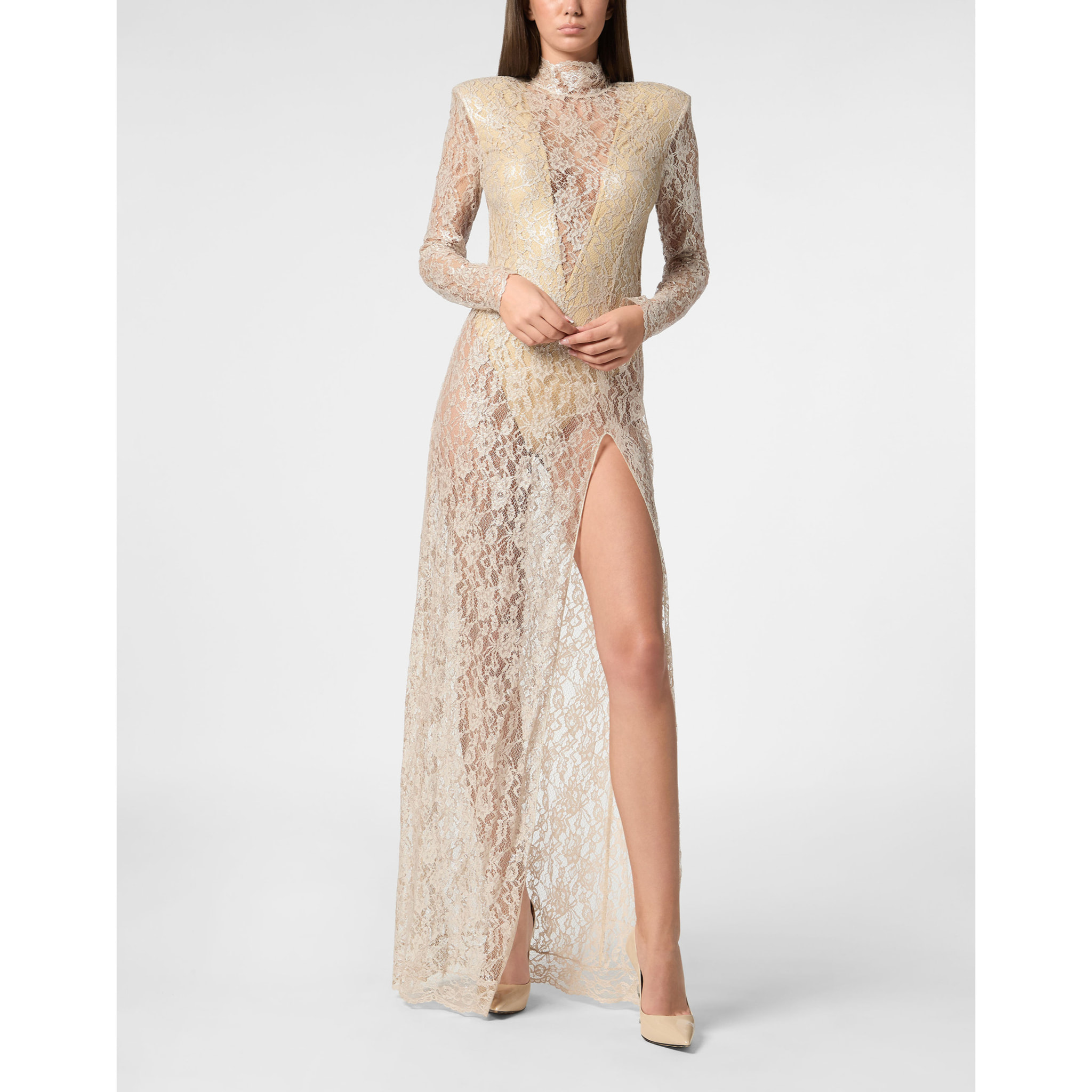 PHILIPP PLEIN Lace Long Dress