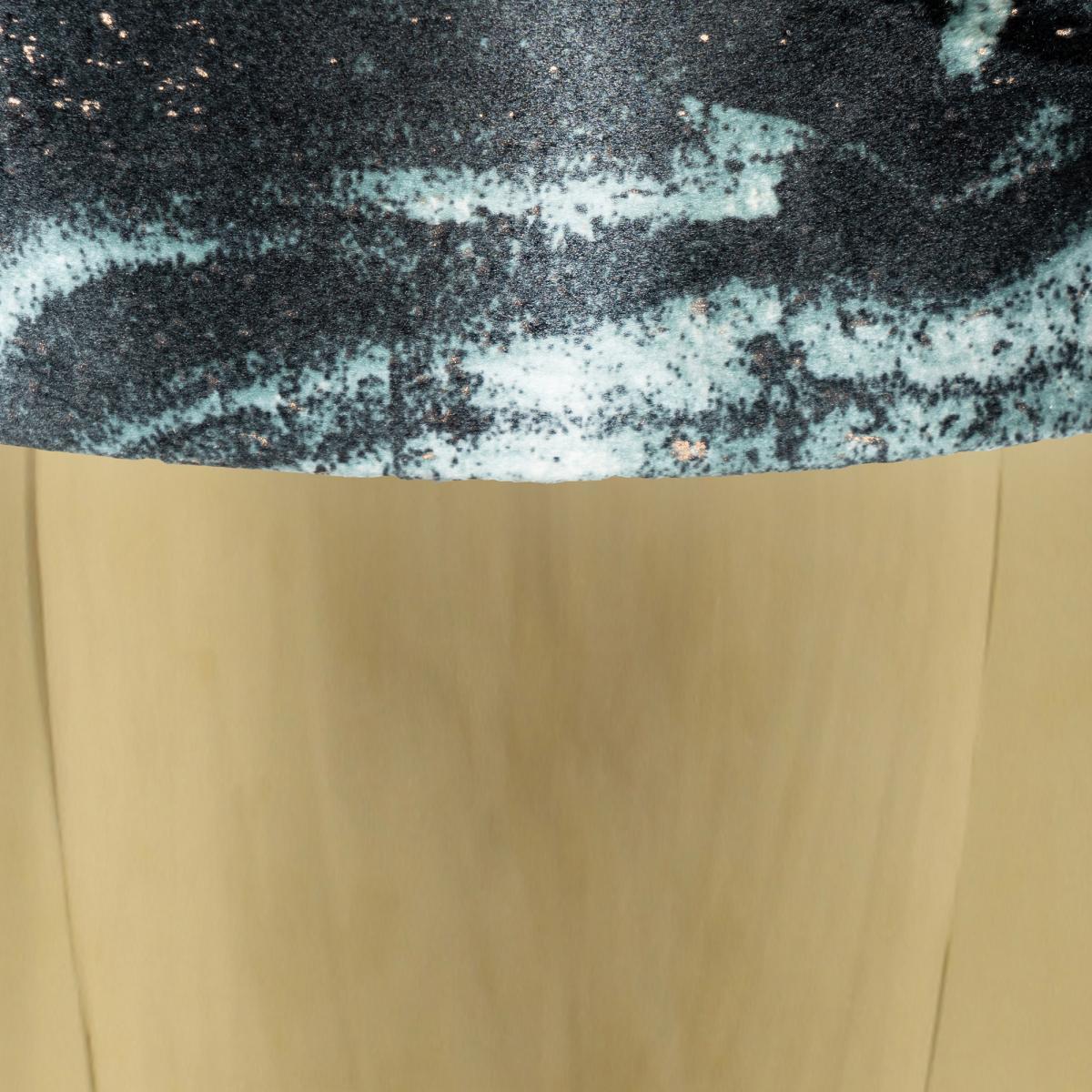 Tabouret semi artisanal motif floral SAGI