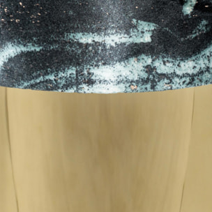 Tabouret semi artisanal motif floral SAGI