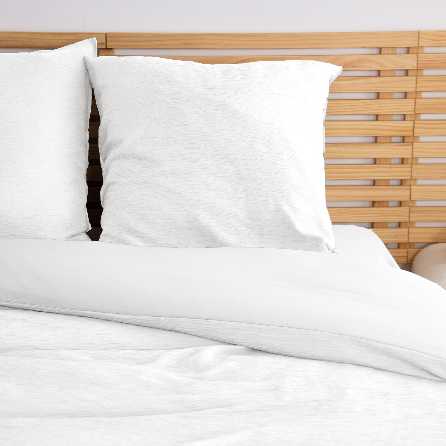 Parure housse de couette 3pcs 100% microfibre_blanc 220x240 cm