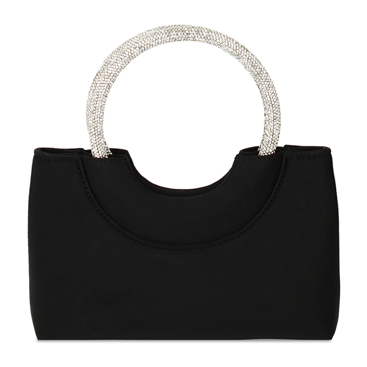 Minibolsa negra con aro