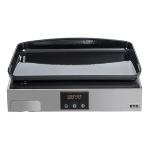 Plancha électrique ENO INITIAL 50 noir gris à poser, 48x38 cm