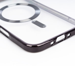 Custodia magnetica trasparente con fotocamera coperta, anti-urto e anti-impronte. Magsafe per iPhone 17 Air.