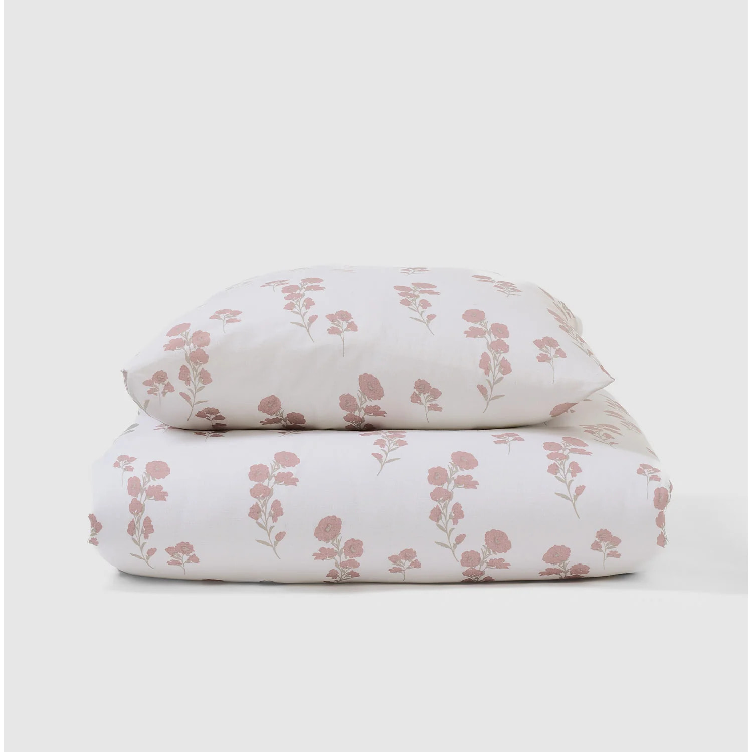Funda nórdica algodón nundia topo/rosa keike
