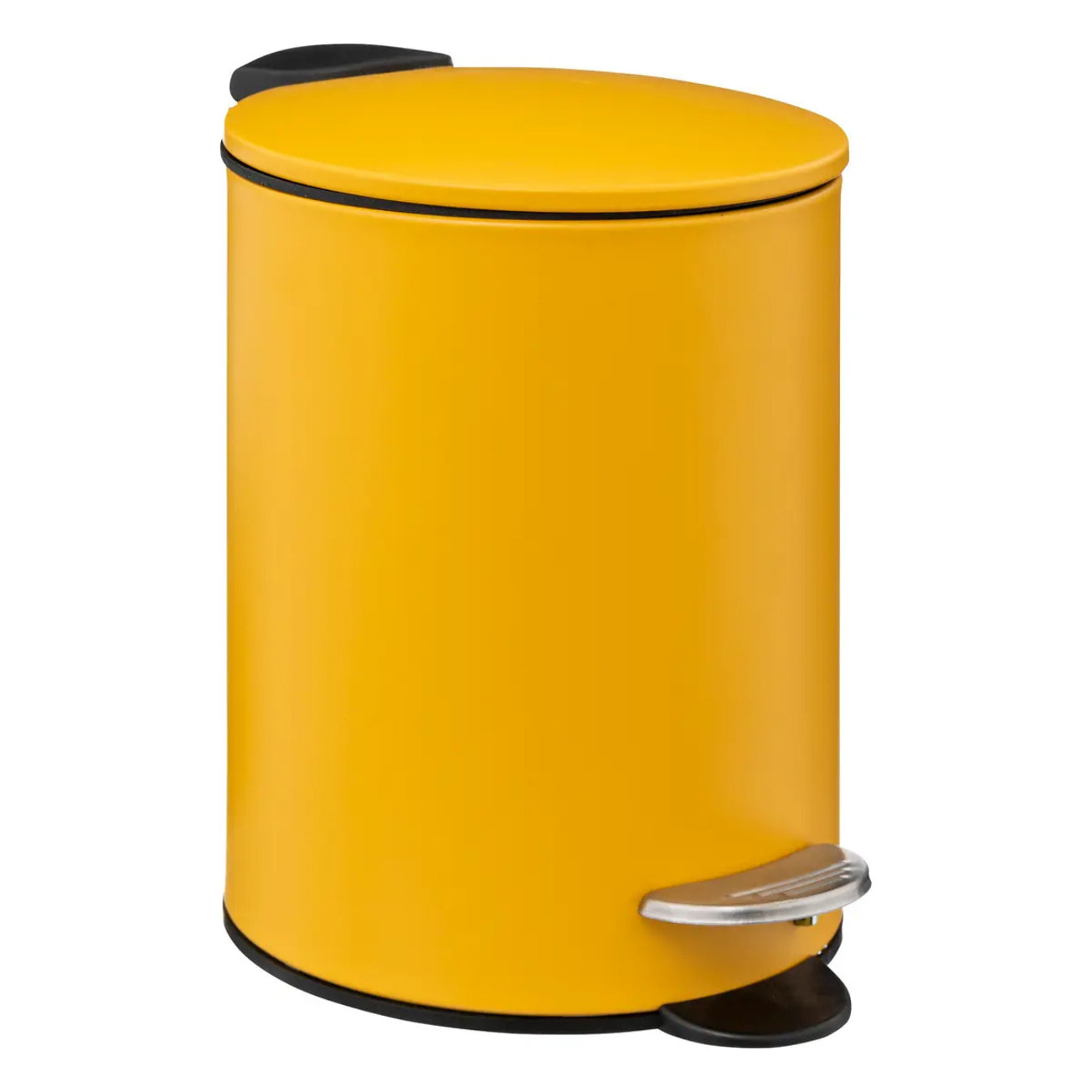 Poubelle métal soft close 3L "Colorama" jaune
