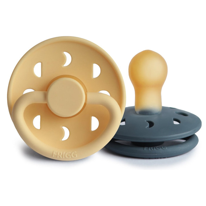 Frigg Pack 2 Chupetes Block Latex Moon Phase