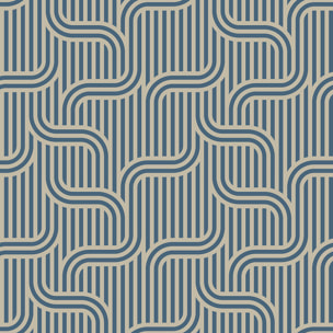 Papier peint, blue roots décorative Bleu