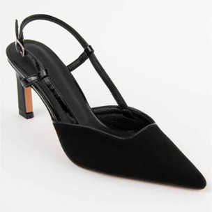 Zapato De Tacón - Negro - Altura: 6 Cm