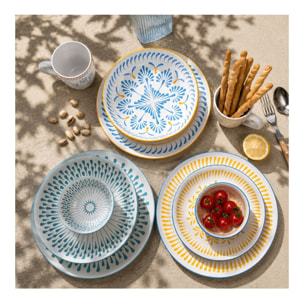 Lot de 6 grandes assiettes, KYOTO