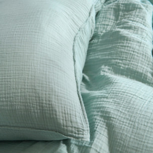 Taie d'oreiller en gaze de coton, SIMPLEMENT GAUFRÉ