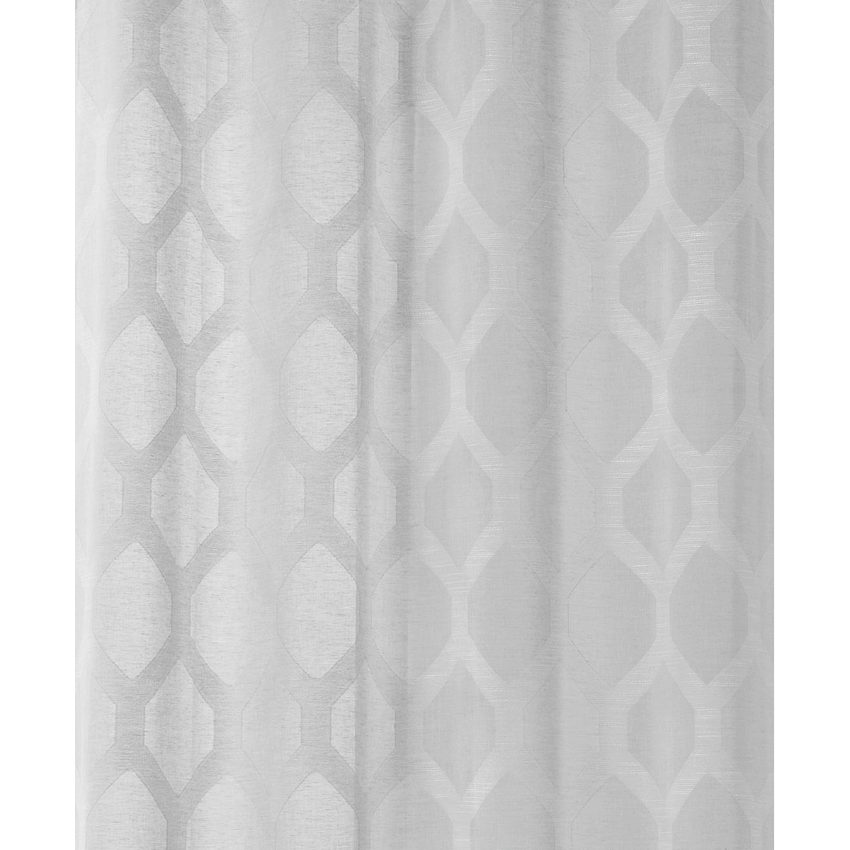 Tissu plombé à motifs géométriques - Gris clair