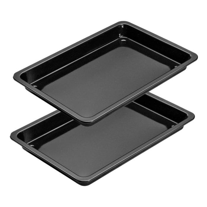 Lot de 2 plats de cuisson pizza au four 42 x 29 cm Dr. Oetker Back-Idee Kreativ