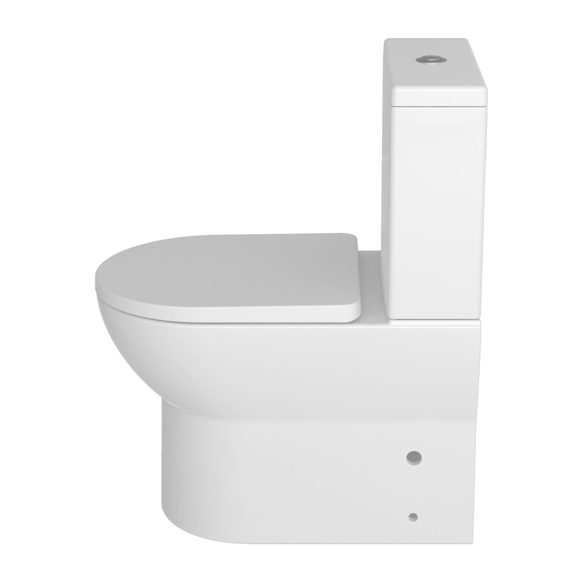 Pack Wc A4 + Manchon Connecteur | Toilette En Céramique | Manchon Extensible 150-470Mm | Wc Avec Abattant Frein De Chute | Double Chasse | Sortie Duale | Alday