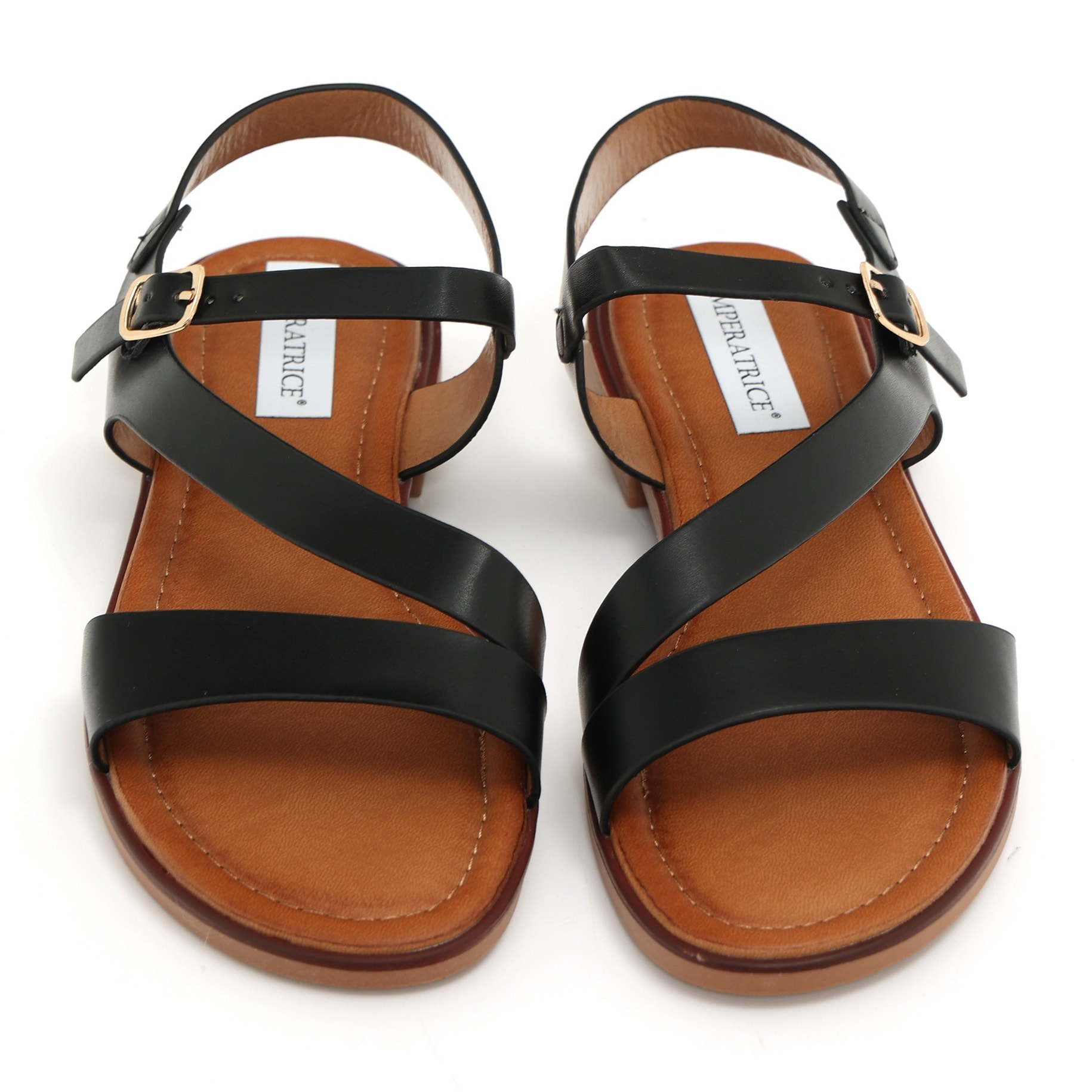 Sandali bassi in simil pelle