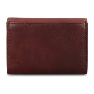 Portafoglio uomo in vera pelle - Modello Novara Lux - Casual - 15.0 x 10.0 x 3.0 cm