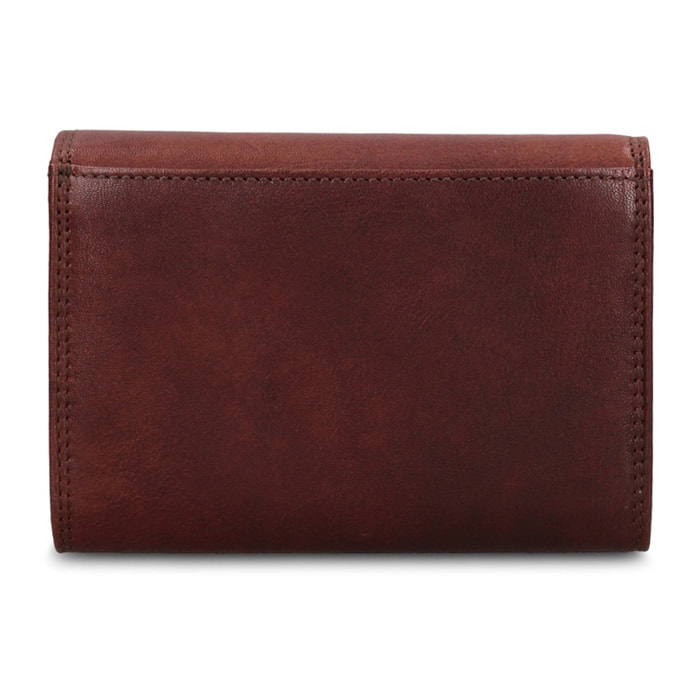 Portafoglio uomo in vera pelle - Modello Novara Lux - Casual - 15.0 x 10.0 x 3.0 cm