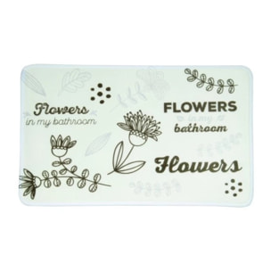 Tapis de bain Microfibre 45x75cm Flowers MSV